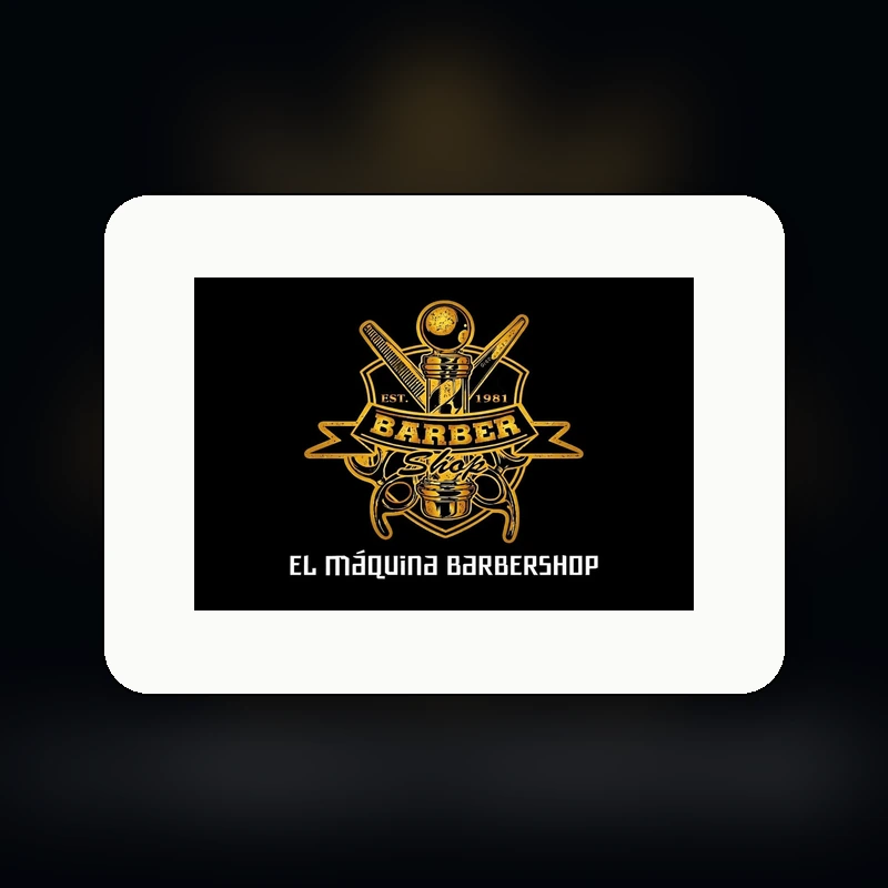 Logo de El Máquina Barbershop